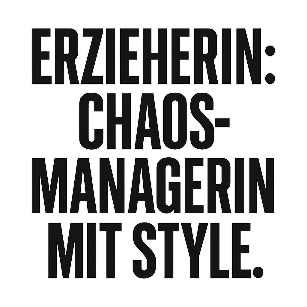 Erzieherin: Chaos-Managerin mit Style.