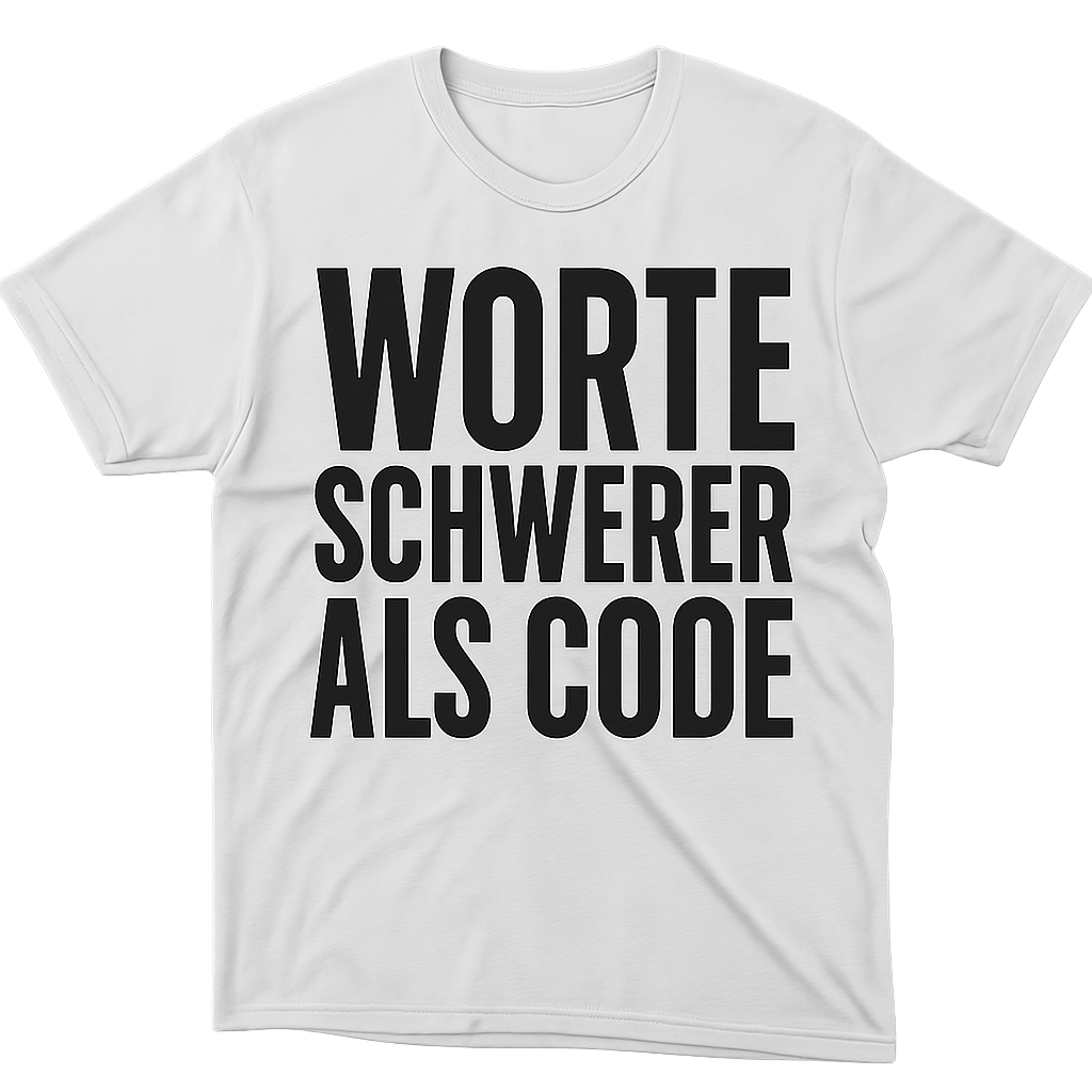 Worte schwerer als Code