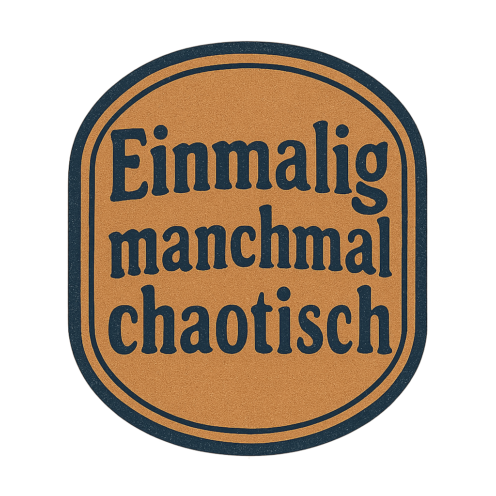 Einmalig manchmal chaotisch