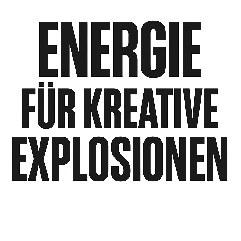 Energie für kreative Explosionen