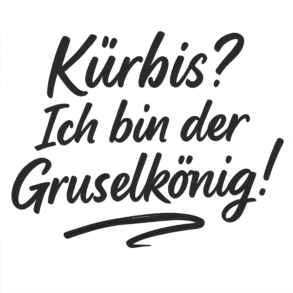 Kürbis? Ich bin der Gruselkönig!