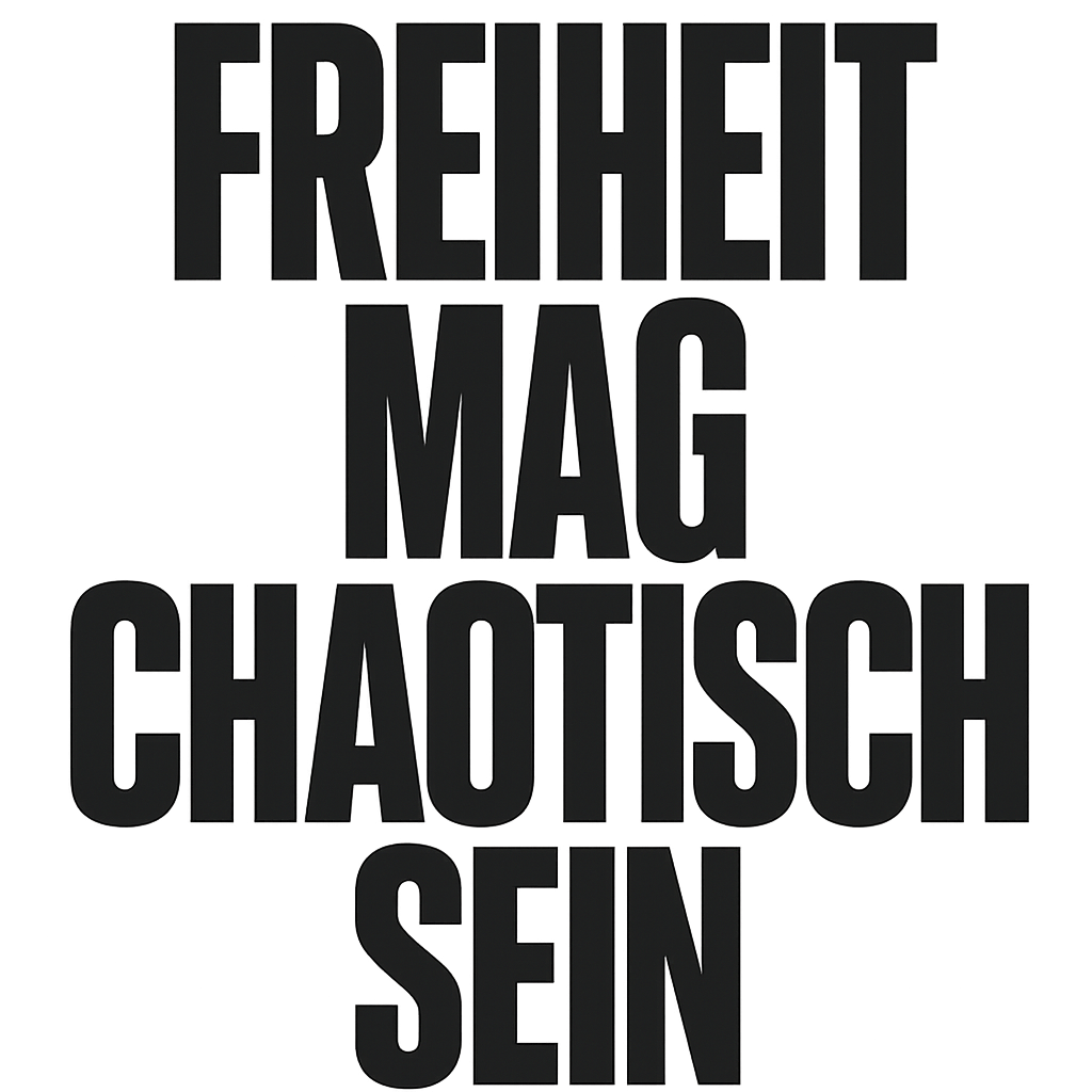 Freiheit mag chaotisch sein