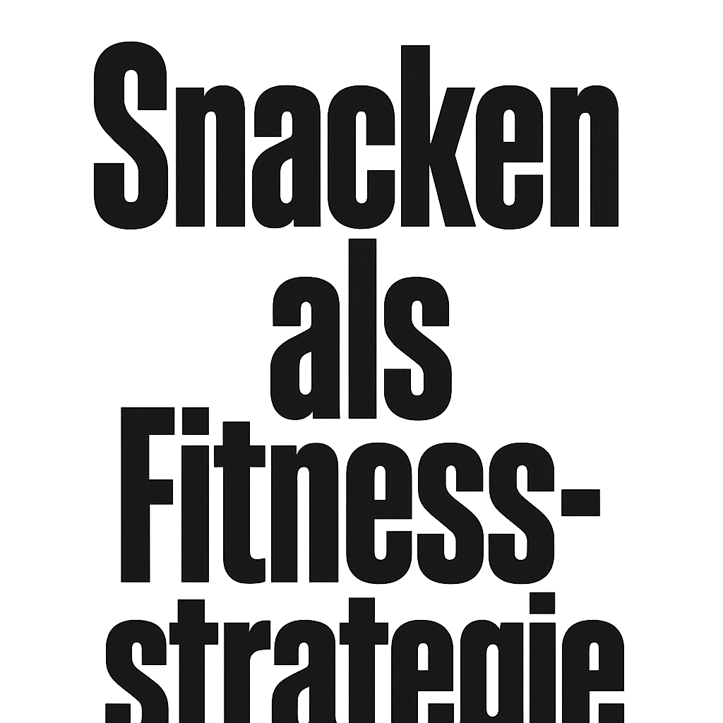 Snacken als Fitnessstrategie