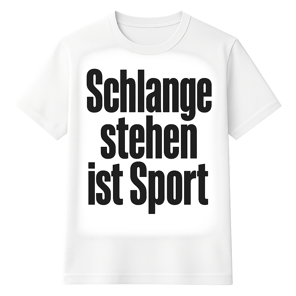 Schlange stehen ist Sport