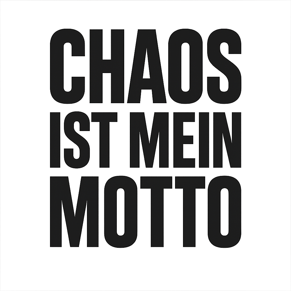 Chaos ist mein Motto