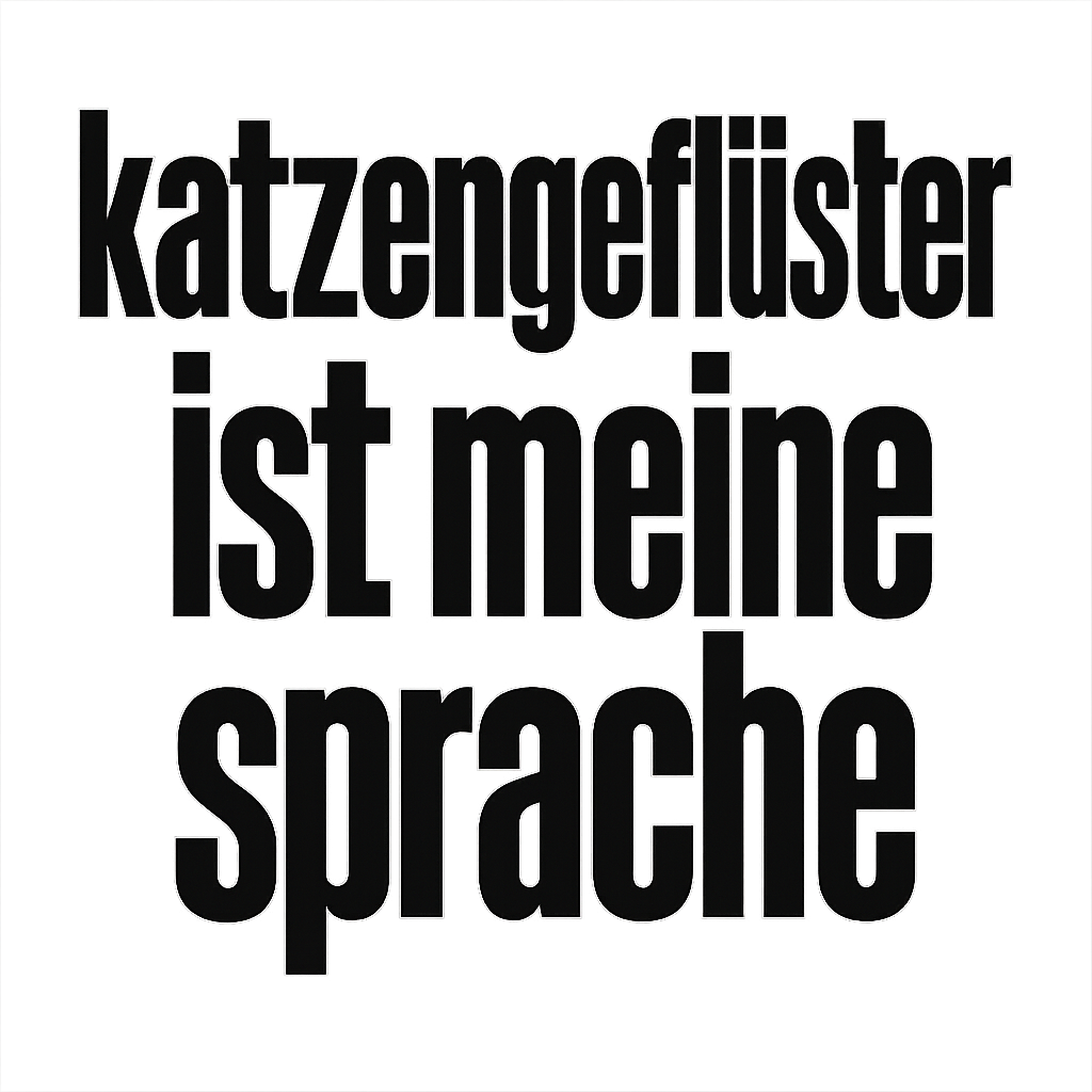 katzengeflüster ist meine sprache