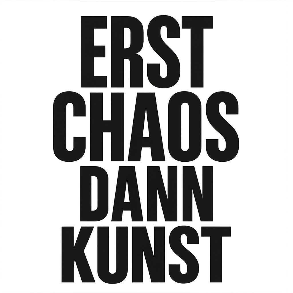 Erst Chaos dann Kunst