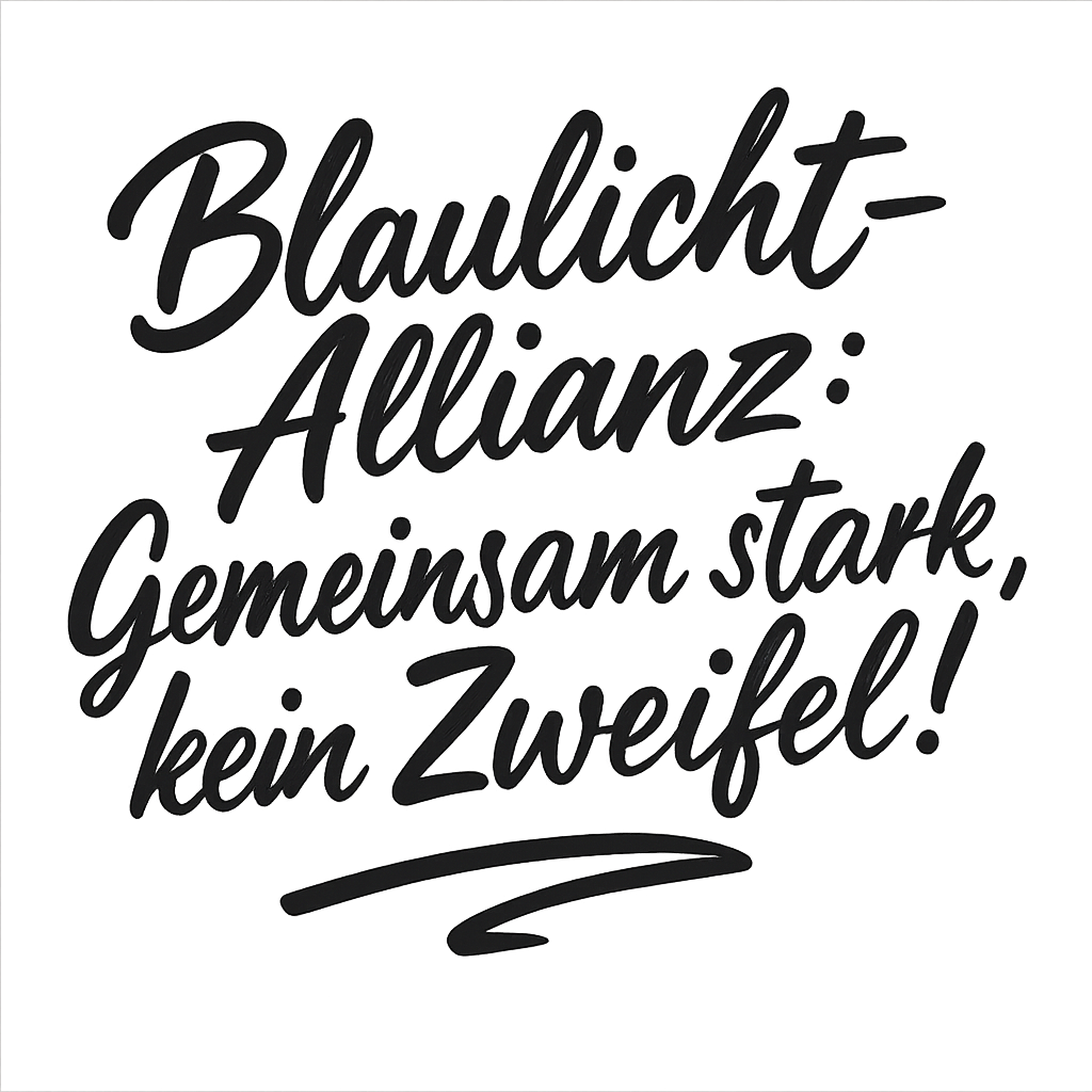 Blaulicht-Allianz: Gemeinsam stark, kein Zweifel!