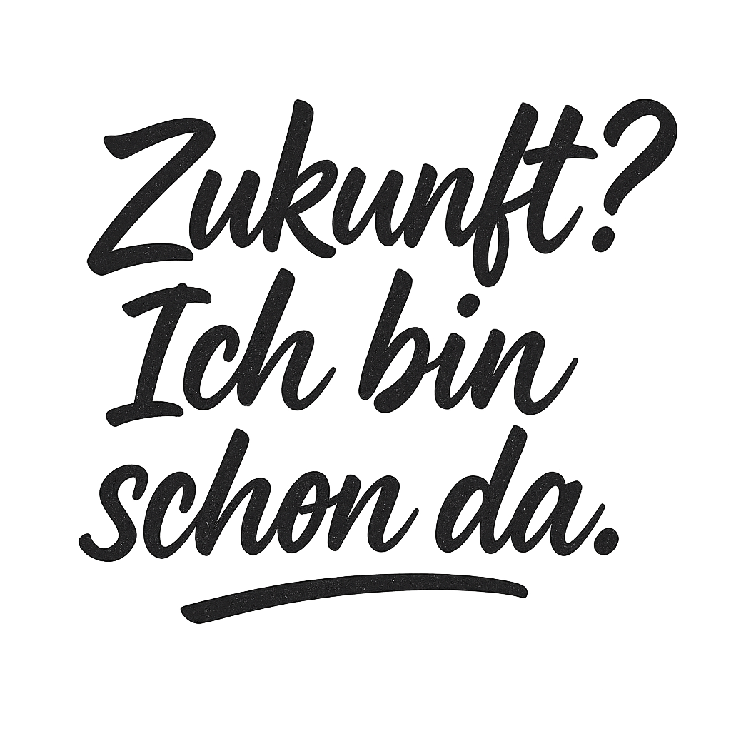 Zukunft? Ich bin schon da.