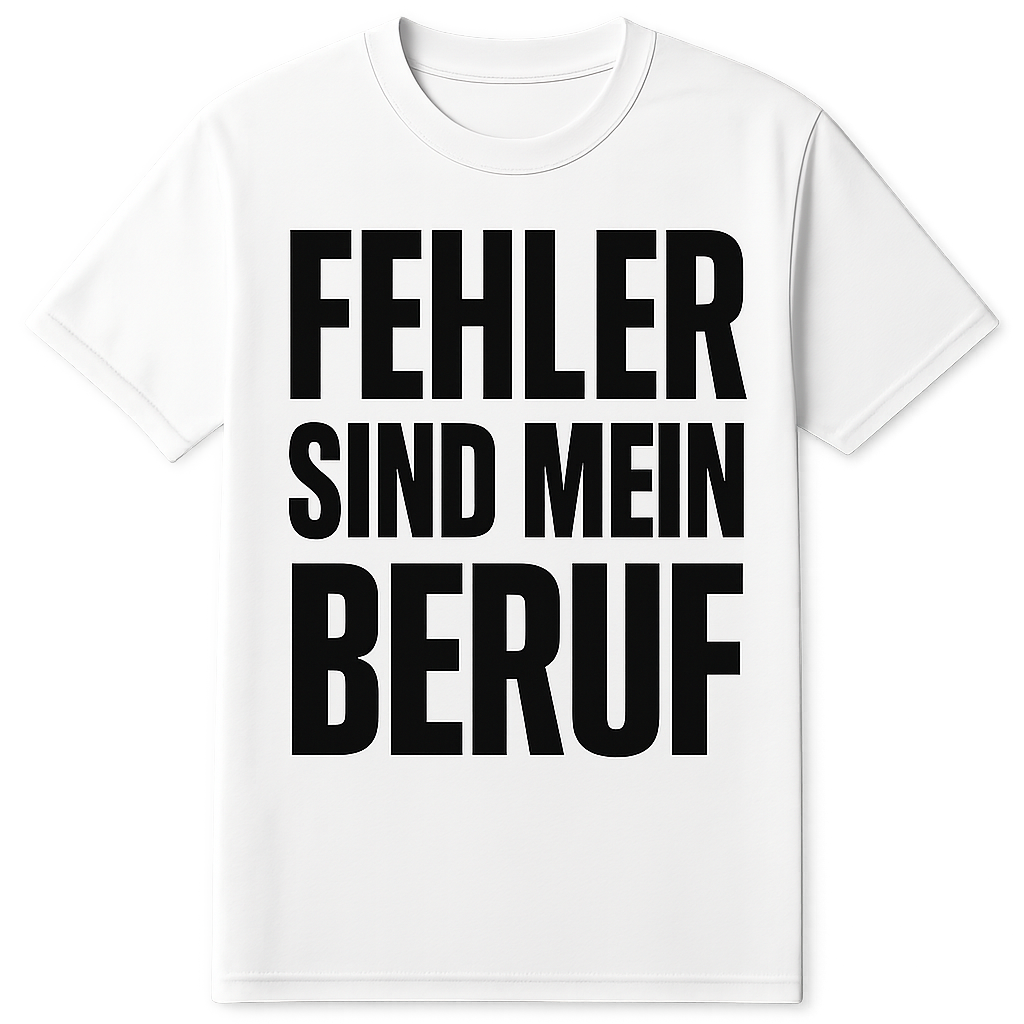 Fehler sind mein Beruf