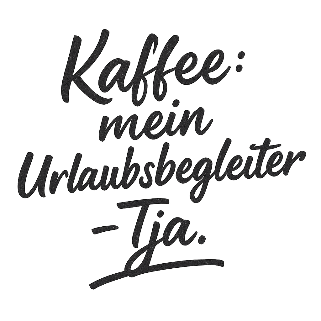 Kaffee: mein Urlaubsbegleiter – Tja.