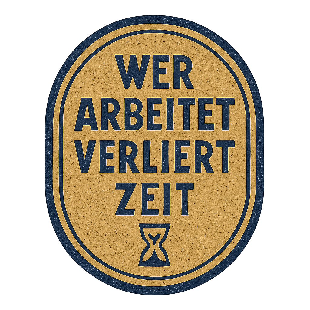 Wer arbeitet verliert Zeit