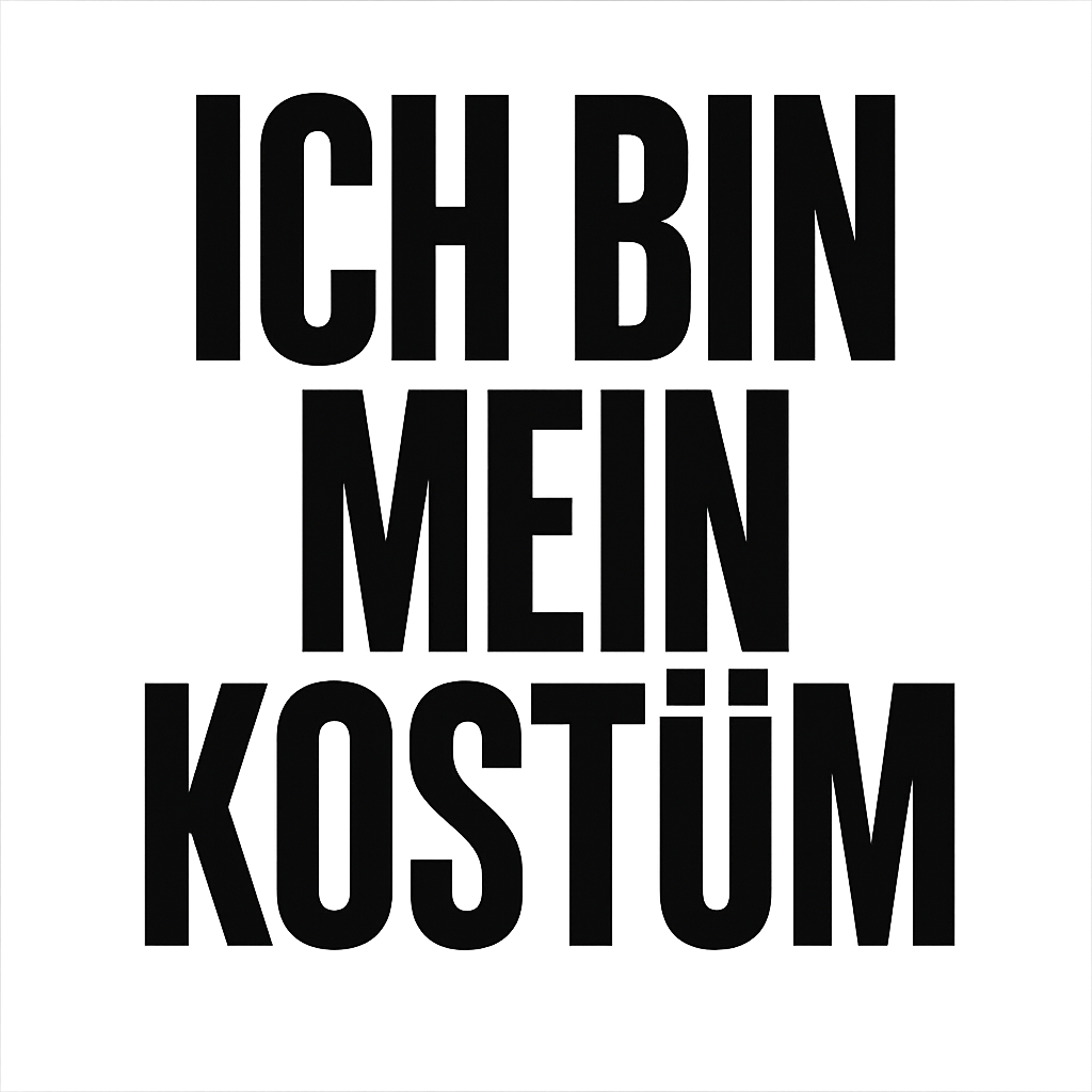 Ich bin mein Kostüm