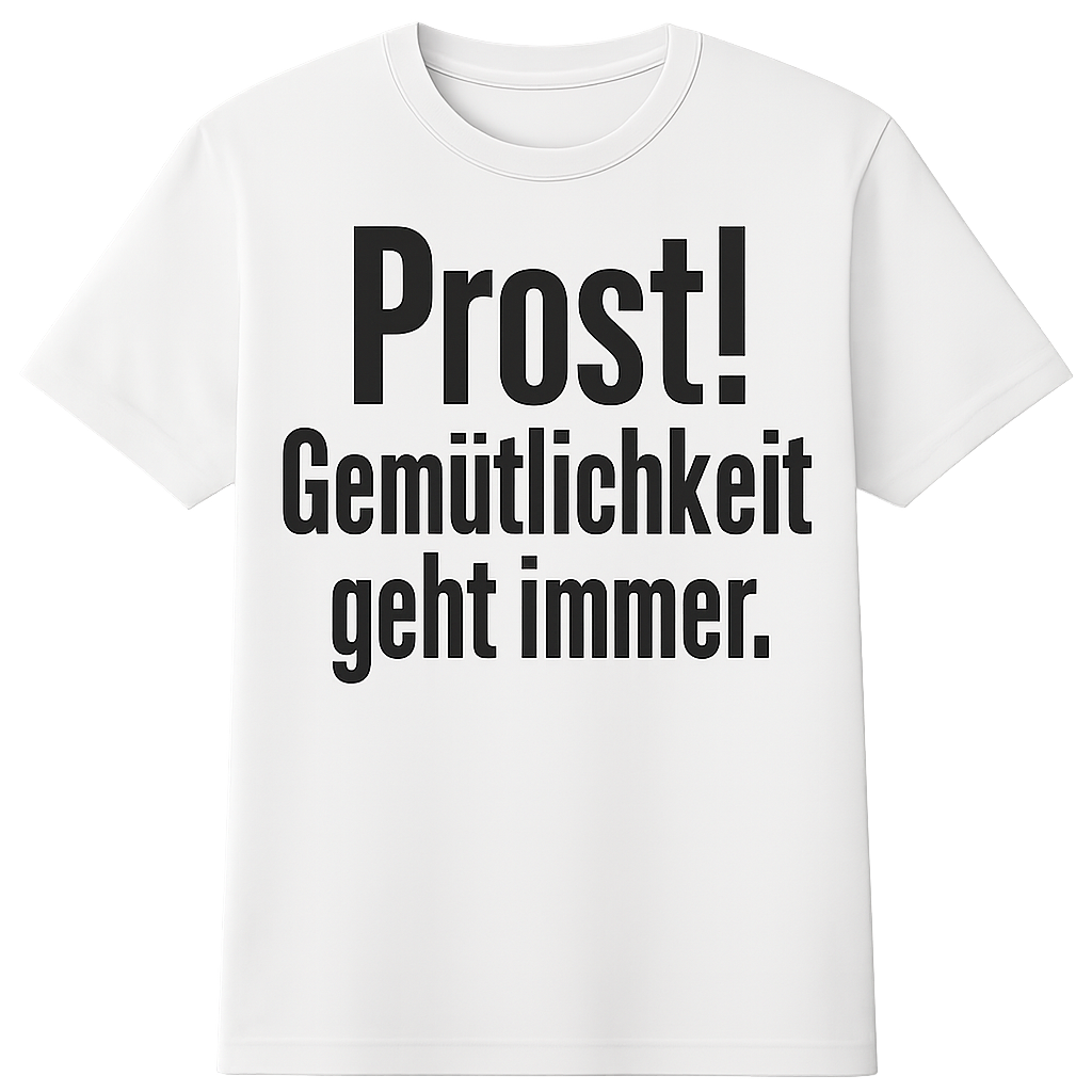 Prost! Gemütlichkeit geht immer.