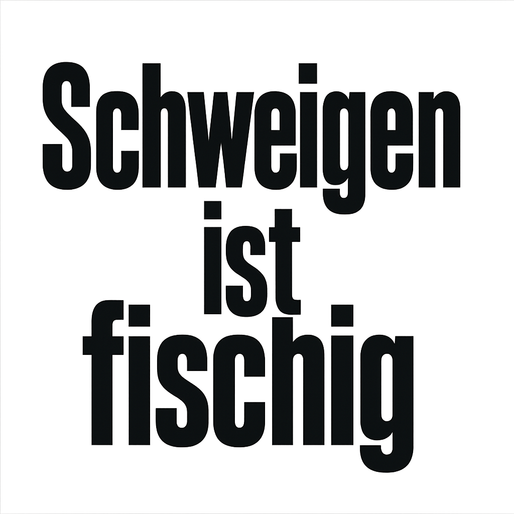 Schweigen ist fischig