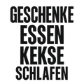 Geschenke essen Kekse schlafen