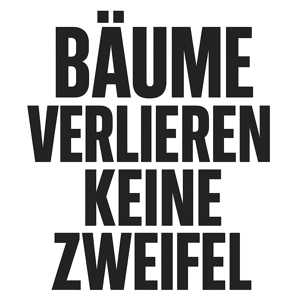 Bäume verlieren keine Zweifel