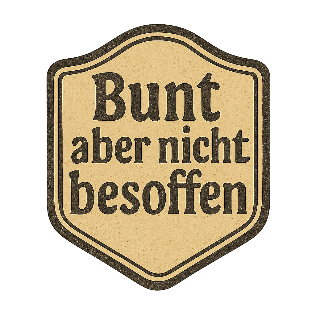 Bunt aber nicht besoffen