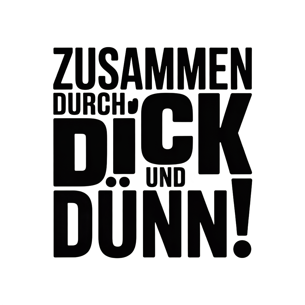 Zusammen durch dick und dünn!