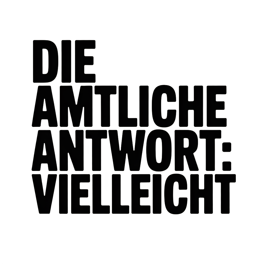 Die amtliche Antwort: Vielleicht