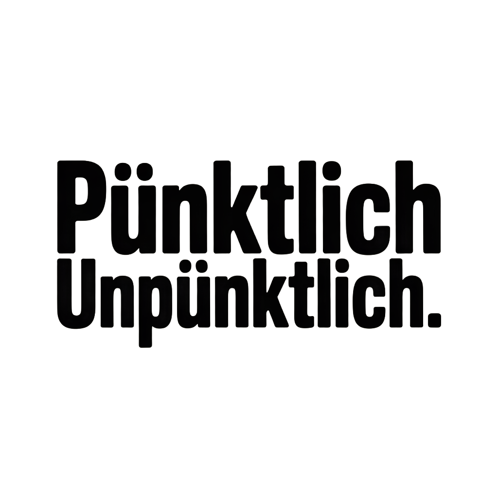 Pünktlich Unpünktlich Lustiges Bahn T-Shirt Spruch Tee