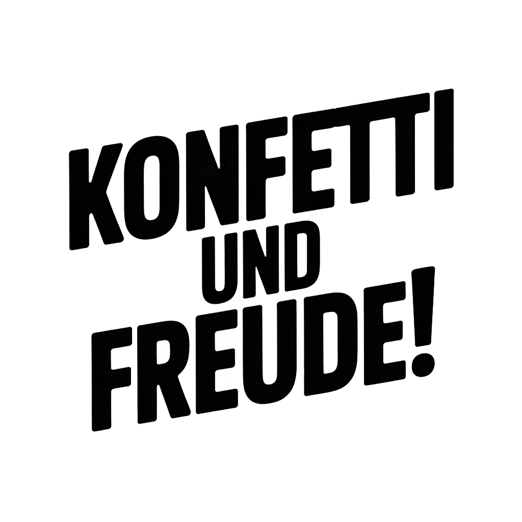 Konfetti und Freude!