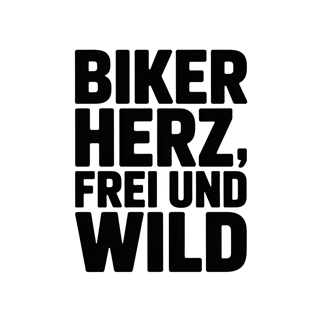 Biker Herz, frei und wild