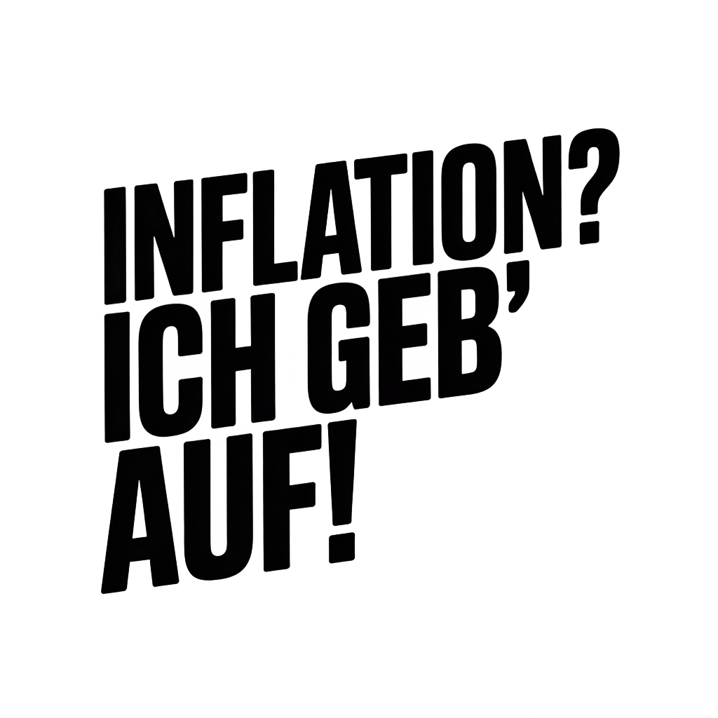 Inflation? Ich geb' auf!