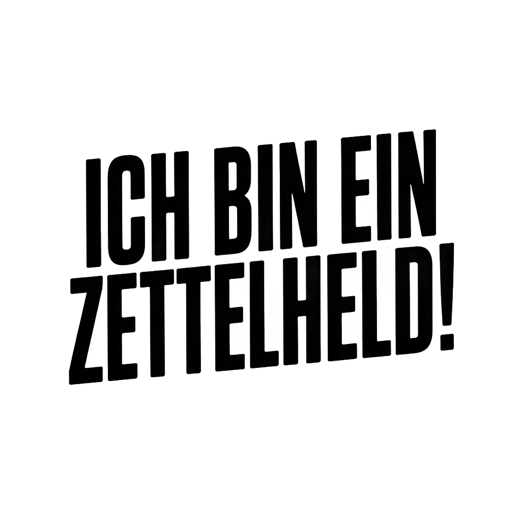 Ich bin ein Zettelheld!