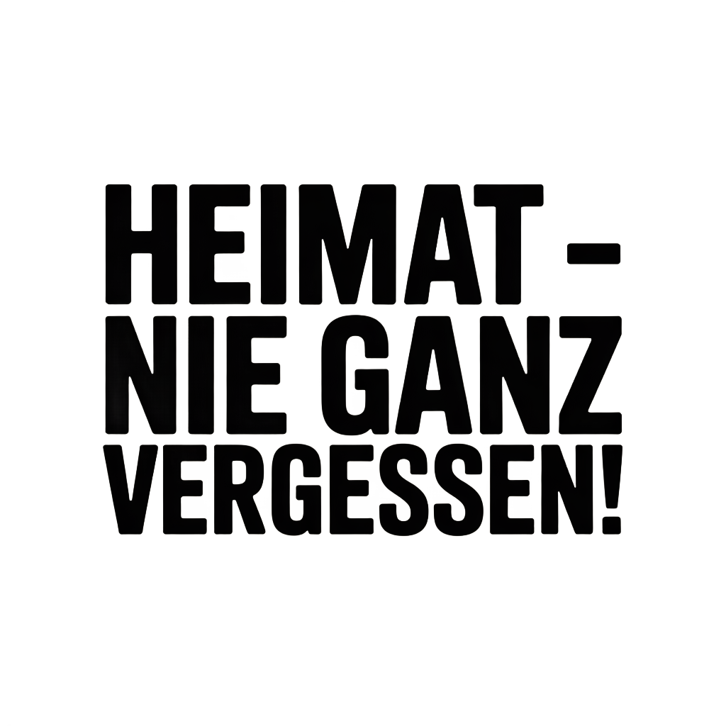 Heimat – nie ganz vergessen!