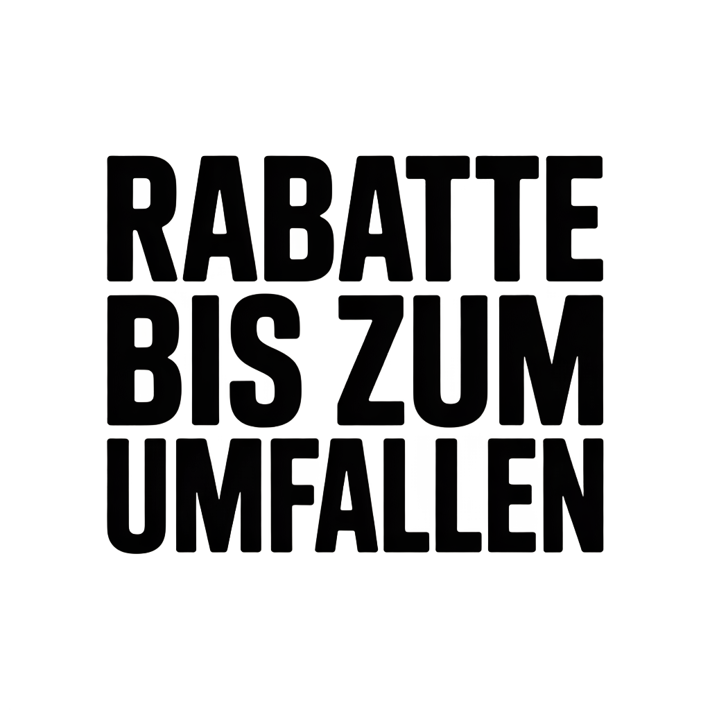 Rabatte bis zum Umfallen