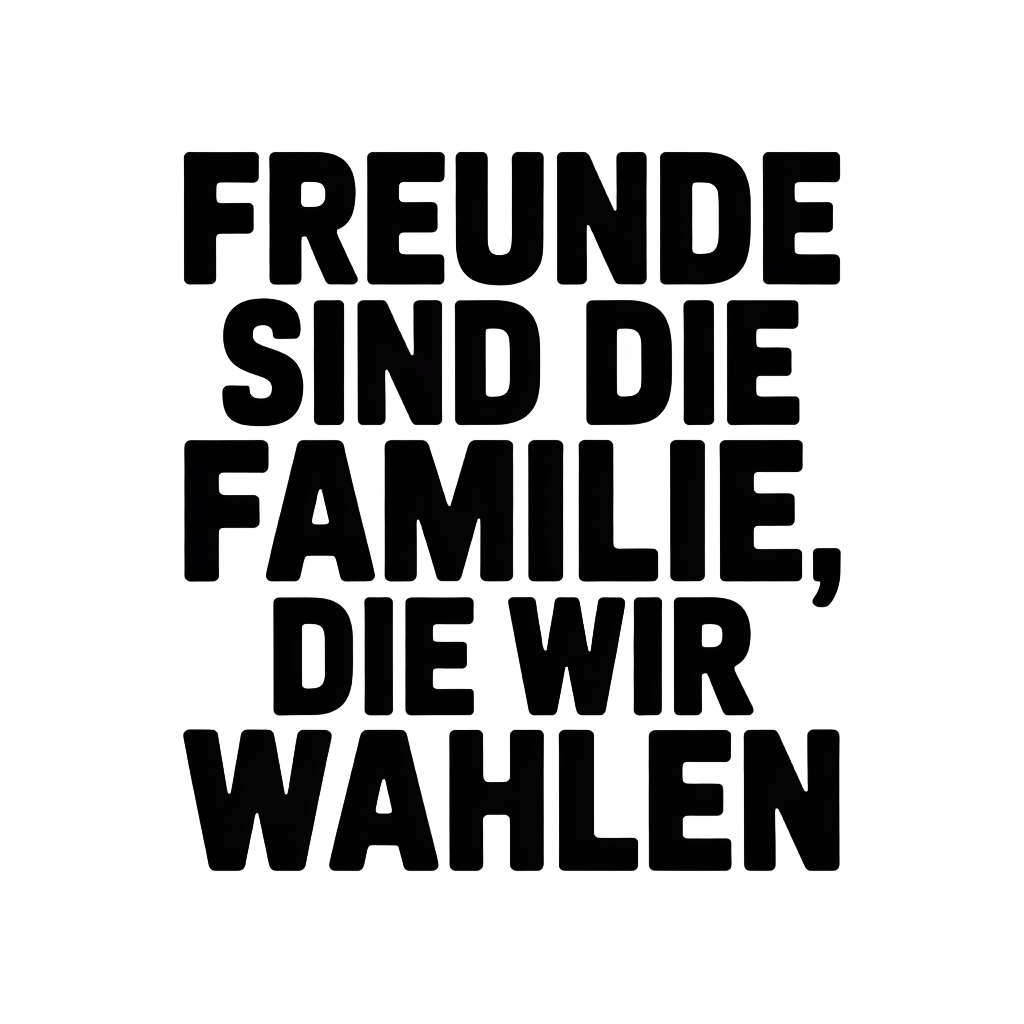 Freunde sind die Familie, die wir wählen