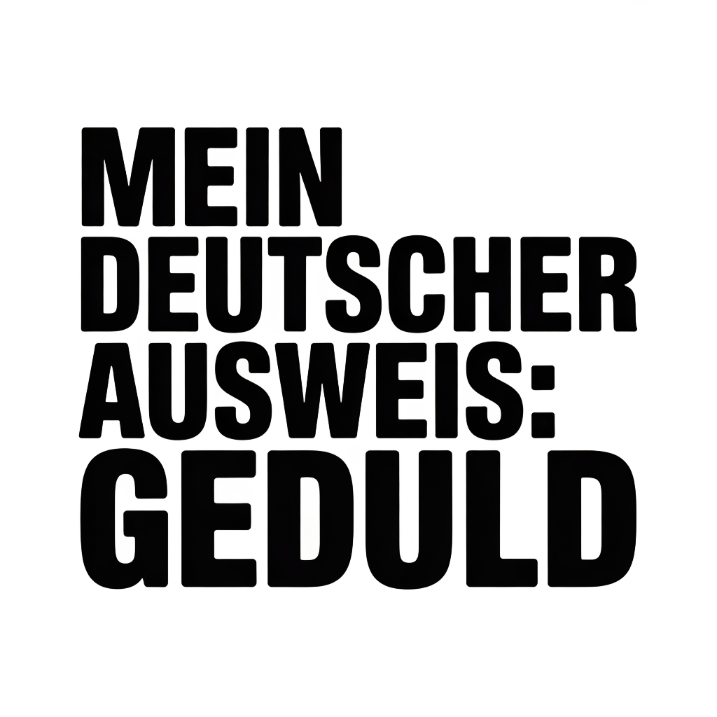 Mein deutscher Ausweis: Geduld